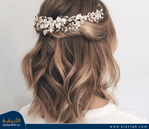 تسريحة شعر قصير للعروس
