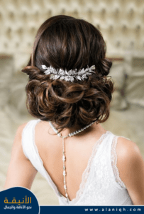 تسريحة شعر قصير للعروس
