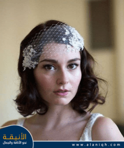 تسريحة شعر قصير للعروس