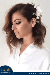 تسريحة شعر قصير للعروس