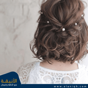 تسريحة شعر قصير للعروس