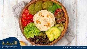 حمص مع الخضار المقطعة