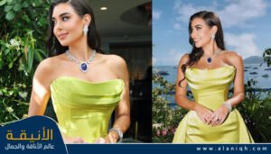 إطلالة ياسمين صبري بالأصفر الليموني: جريئة وأنيقة على السجادة الحمراء